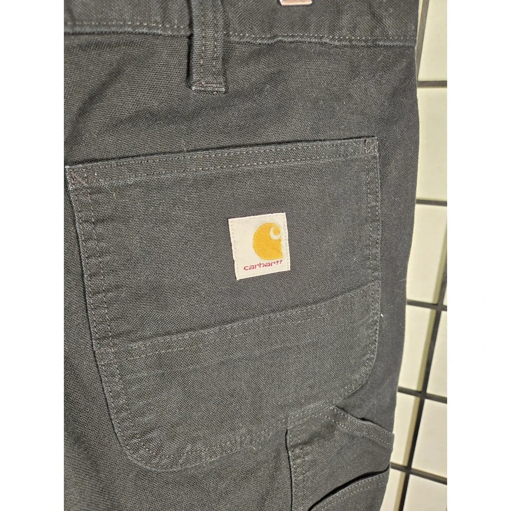 Carhartt Relaxed Fit Men's Black Canvas Carpenter Pant - 38x 32
